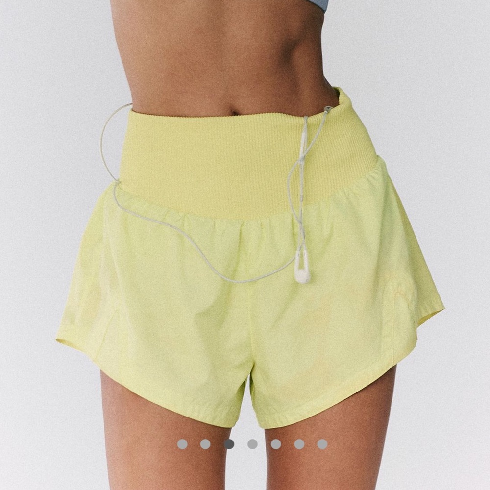 FP Movement Carpe Diem Shorts - Athletic Running Shorts - Sour Citrus